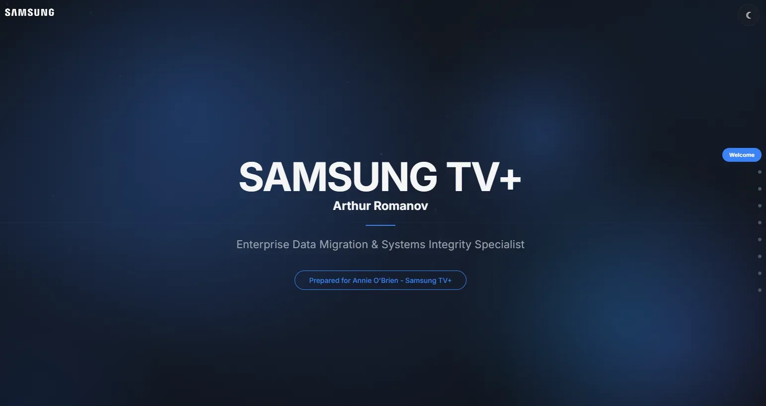 Samsung Legacy to Whip Media Data Migration – PM System & Executive Presentation