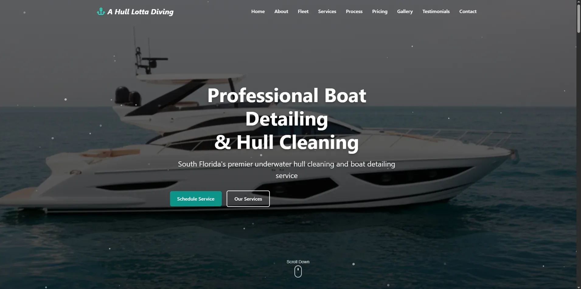 A Hull Lotta Diving | Front-end Website, Booking & Customer Management